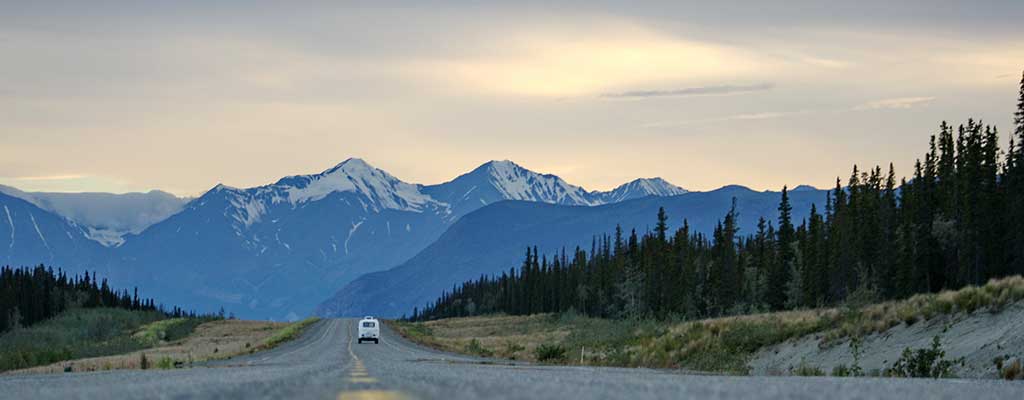 Alaska Mountains Roads